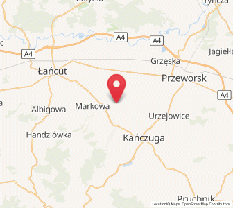 Map of Gać, Subcarpathia
