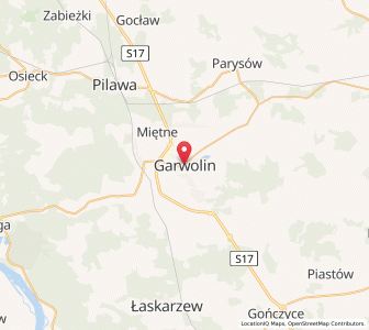 Map of Garwolin, Mazovia