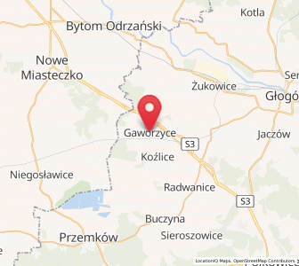 Map of Gaworzyce, Lower Silesia