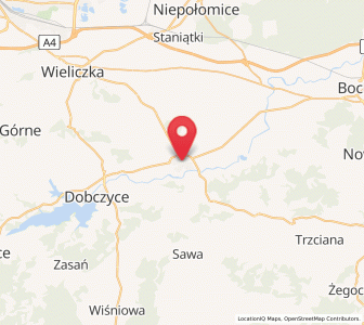 Map of Gdów, Lesser Poland