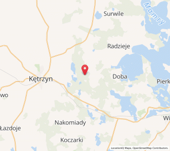 Map of Gierłoż, Warmia-Masuria
