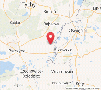 Map of Gilowice, Silesia