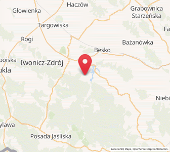 Map of Głębokie, Subcarpathia