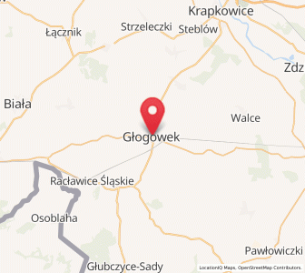 Map of Głogówek, Opole Voivodeship