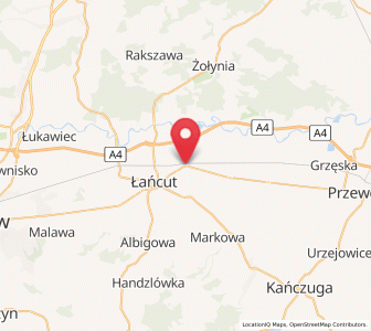 Map of Głuchów, Subcarpathia