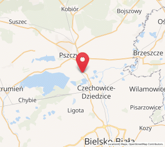 Map of Goczałkowice Zdrój, Silesia