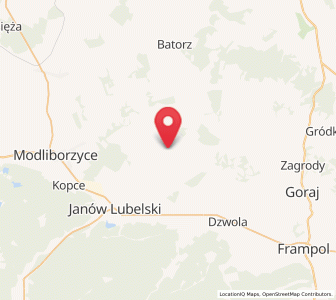 Map of Godziszów Pierwszy, Lublin