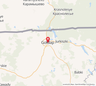 Map of Gołdap, Warmia-Masuria