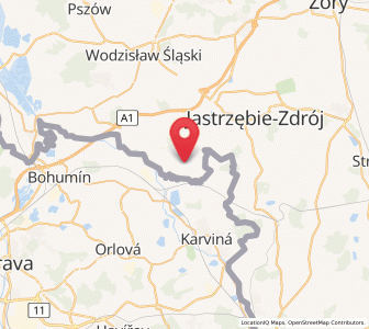 Map of Gołkowice, Silesia