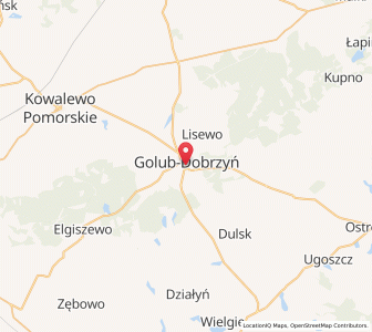 Map of Golub-Dobrzyń, Kujawsko-Pomorskie