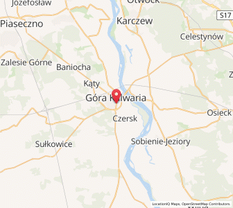Map of Góra Kalwaria, Mazovia