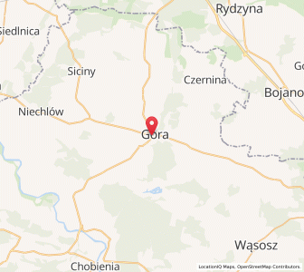 Map of Góra, Lower Silesia