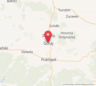 Map of Goraj, Lublin