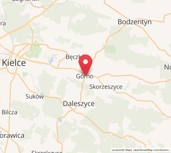 Map of Górno, Świętokrzyskie