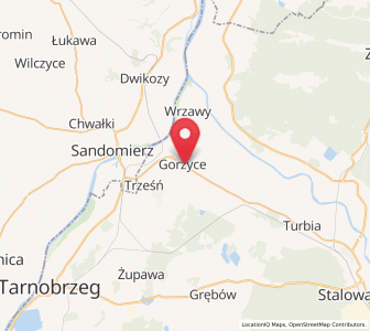 Map of Gorzyce, Subcarpathia