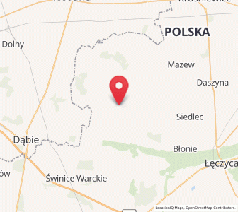Map of Grabów, Łódź Voivodeship