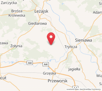 Map of Grodzisko Dolne, Subcarpathia