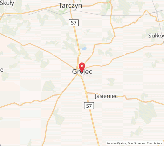 Map of Grójec, Mazovia