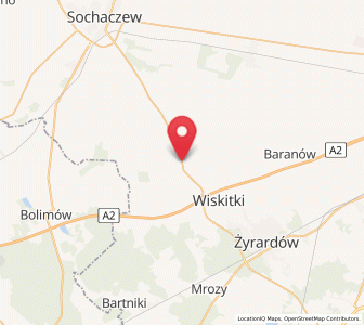 Map of Guzów, Mazovia