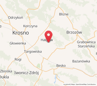 Map of Haczów, Subcarpathia