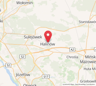 Map of Halinów, Mazovia