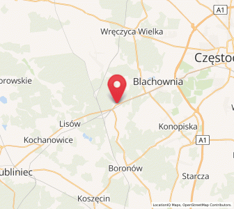 Map of Herby, Silesia