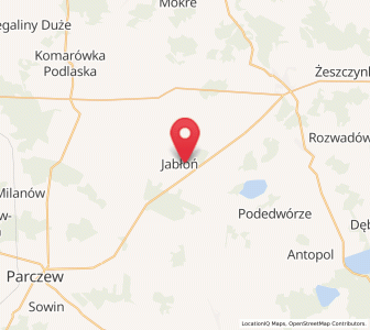 Map of Jabłoń, Lublin