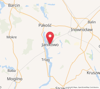 Map of Janikowo, Kujawsko-Pomorskie