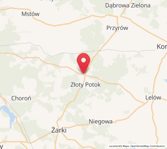 Map of Janów, Silesia