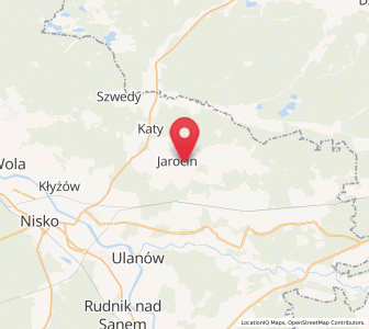 Map of Jarocin, Subcarpathia