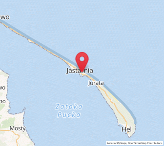 Map of Jastarnia, Pomerania