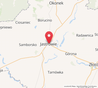 Map of Jastrowie, Greater Poland