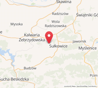 Map of Jastrzębia, Lesser Poland