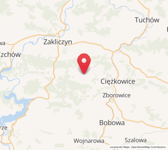 Map of Jastrzębia, Lesser Poland