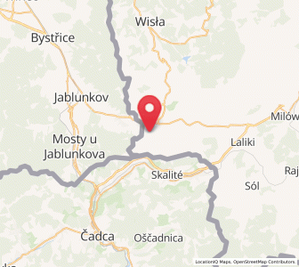 Map of Jaworzynka, Silesia