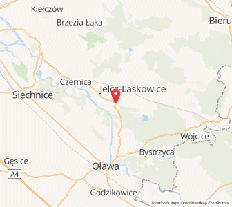 Map of Jelcz Laskowice, Lower Silesia