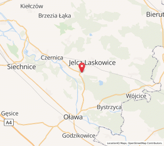 Map of Jelcz, Lower Silesia