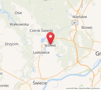 Map of Jeżewo, Kujawsko-Pomorskie