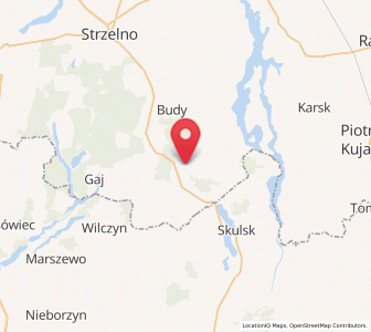 Map of Jeziora Wielkie, Kujawsko-Pomorskie