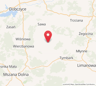 Map of Jodłownik, Lesser Poland