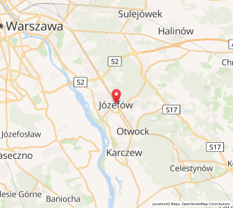 Map of Józefów, Mazovia