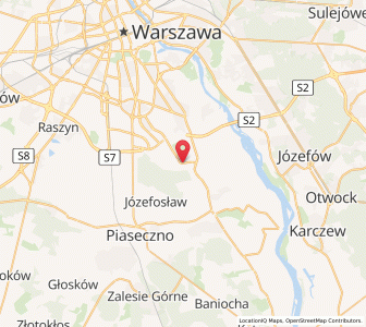 Map of Kabaty, Mazovia