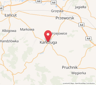 Map of Kańczuga, Subcarpathia