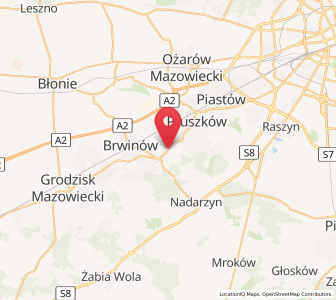 Map of Kanie, Mazovia