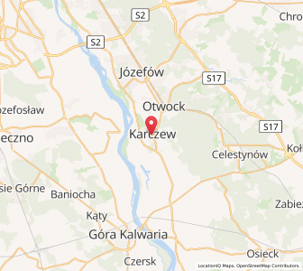 Map of Karczew, Mazovia