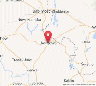 Map of Kargowa, Lubusz
