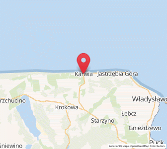 Map of Karwia, Pomerania