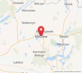 Map of Kleczew, Greater Poland