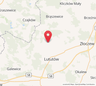 Map of Klonowa, Łódź Voivodeship