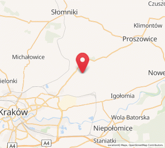 Map of Kocmyrzów, Lesser Poland